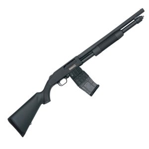 Mossberg 590M Mag-Fed Matte Blued 12 Gauge 2-3/4in Pump Action Shotgun - 18.5in