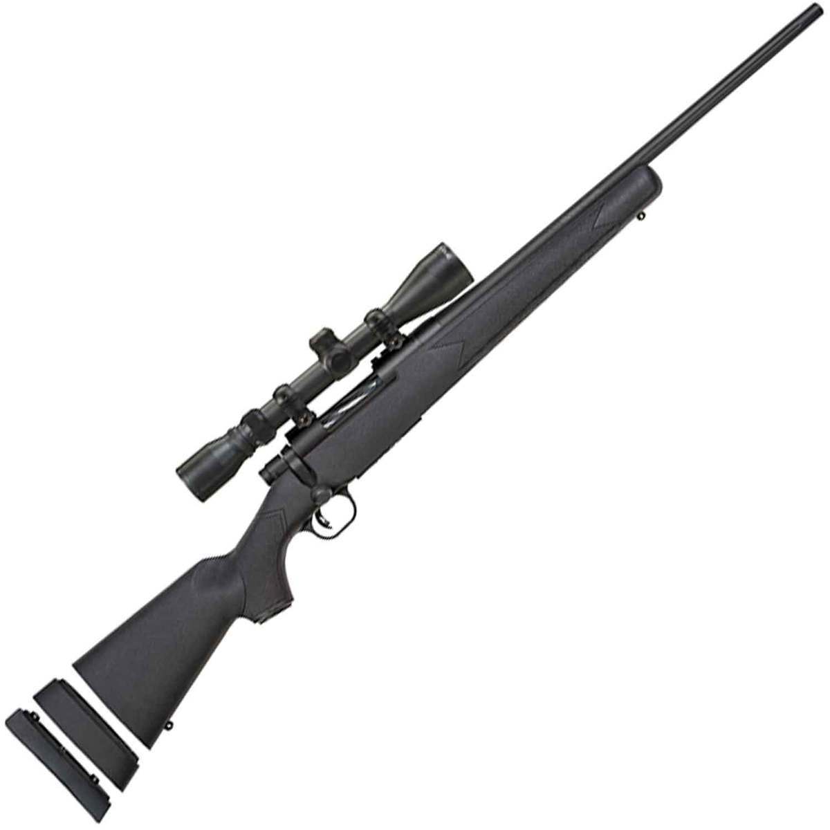 Mossberg Patriot Compact Super Bantam Scoped Combo Matte Blued Bolt Action Rifle - 243 Winchester - 20in