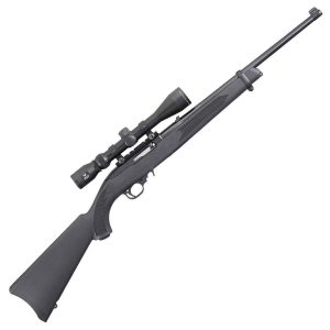 Ruger 10/22 Carbine Scoped Black Semi Automatic Rifle - 22 Long Rifle