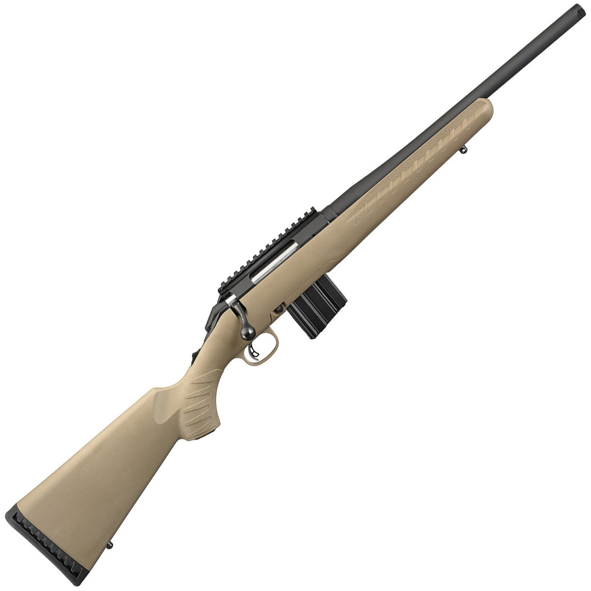 Ruger American Ranch Rifle FDE/Black Bolt Action Rifle - 6.5 Grendel