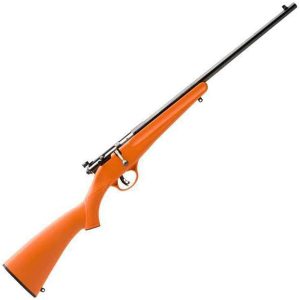Savage Arms Rascal Compact Blued/Orange Bolt Action Rifle - 22 Long Rifle - 16.13in - New Arrivals | Tennessee Guns Inc